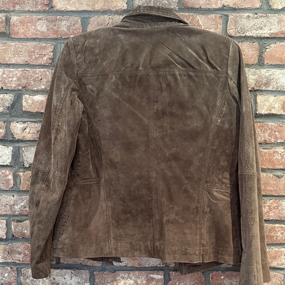 Brown Suede Women's Jacket - Picture 2 of 2